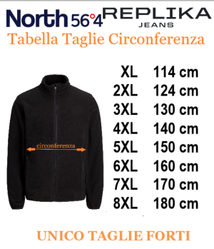 NORTH LATITUDE maglia cotone scollata taglie forti uomo 53133