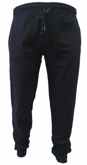 BBOARD pantalone jersy taglie forti uomo polsino blu