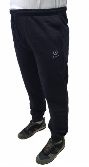 BBOARD pantalone tuta felpato taglie forti uomo polsino