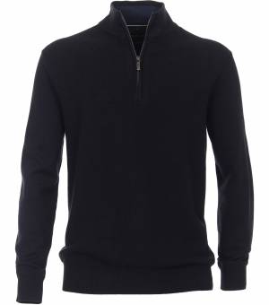 CASAMODA maglia cotone zip taglie forti uomo 423980
