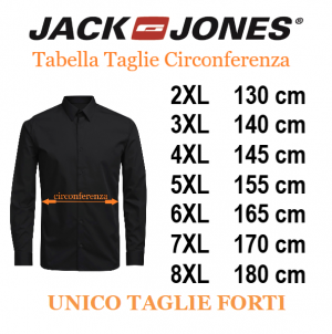 JACK&JONES camicia lino taglie forti uomo 12253720