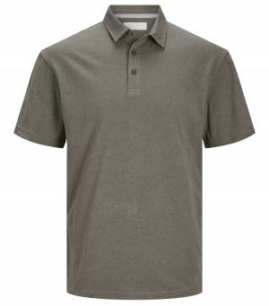 JACK&JONES polo lino manica corta taglie forti uomo 12257595