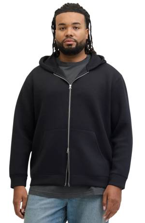 JACK&JONES felpa neoprene taglie forti uomo scuba