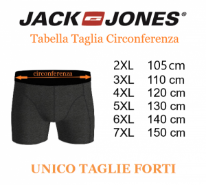 JACK&JONES tris boxer intimo taglie forti uomo 12147591