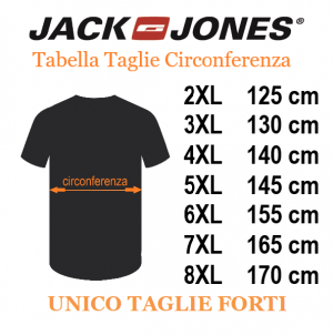JACK&JONES tshirt taglie forti uomo 12263993