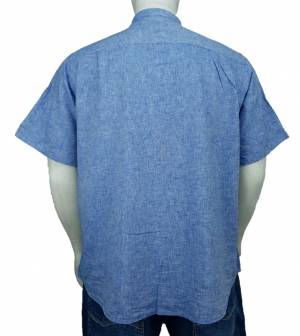 MAXFORT EASY camicia coreana manica corta taglie forti uomo lino 1263