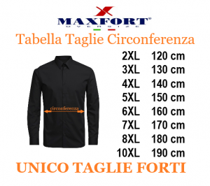 MAXFORT camicia taglie forti uomo fil a fil