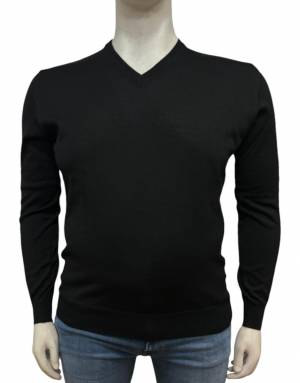 MAXFORT maglia lana merino scollata taglie forti uomo 3330