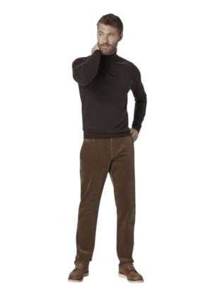 REDPOINT pantalone velluto stretch taglie forti uomo