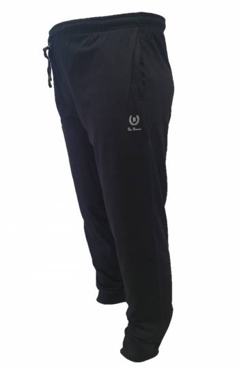 BBOARD pantalone jersy taglie forti uomo polsino blu