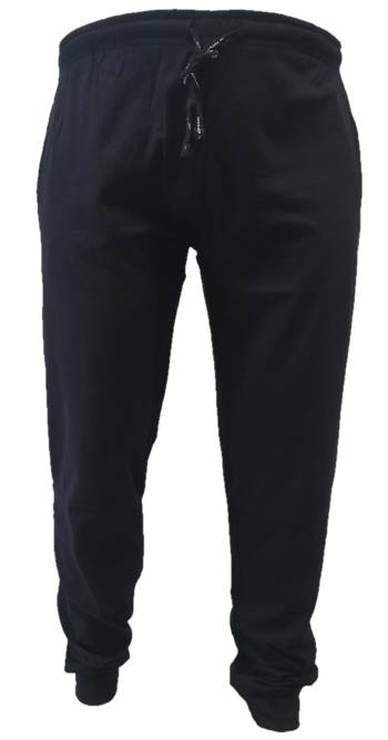 BBOARD pantalone jersy taglie forti uomo polsino blu