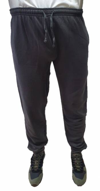 BBOARD pantalone tuta felpato taglie forti uomo polsino