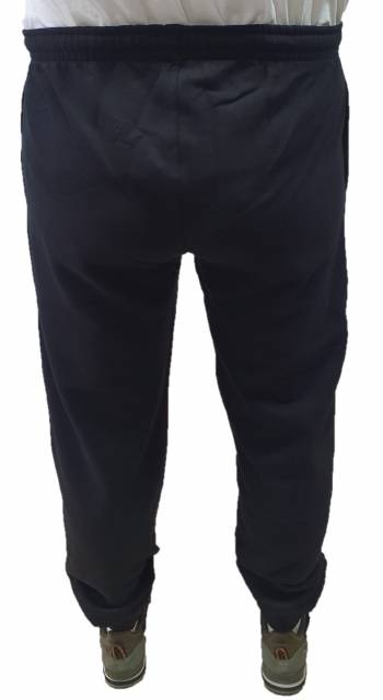 BBOARD pantalone tuta felpato taglie forti uomo polsino