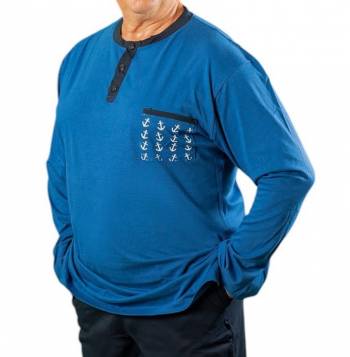 20NODI pigiama serafino taglie forti uomo maestrale