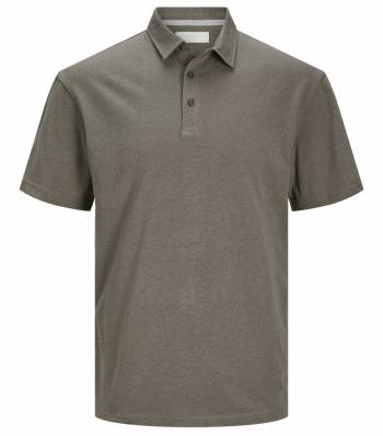 JACK&JONES polo lino manica corta taglie forti uomo 12257595
