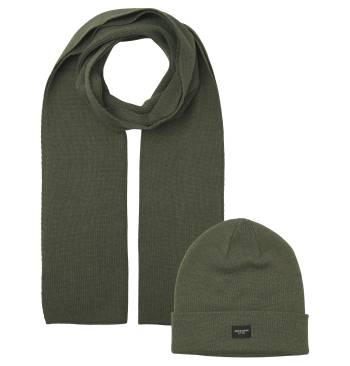 JACK&JONES berretto&sciarpa taglie forti uomo Gift Box