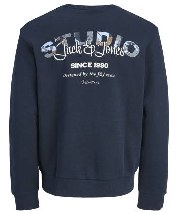 JACK&JONES felpa cotone felpato taglie forti uomo 12285534