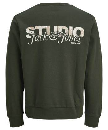JACK&JONES felpa cotone felpato taglie forti uomo 12285534