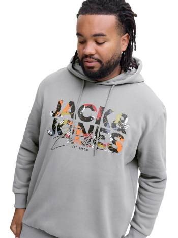 JACK&JONES felpa cotone felpato taglie forti uomo 12279604