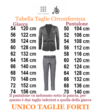 LINO CLEMENTE abito taglie forti uomo 22217