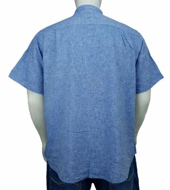 MAXFORT EASY camicia coreana manica corta taglie forti uomo lino 1263