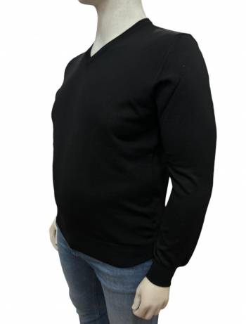 MAXFORT maglia lana merino scollata taglie forti uomo 3330