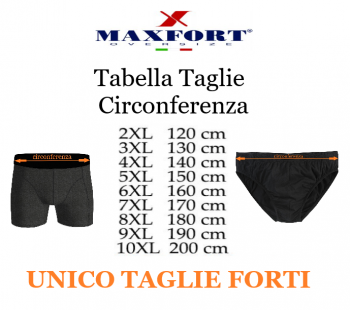 MAXFORT intimo slip taglie forti uomo emy