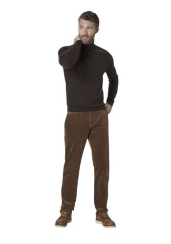 REDPOINT pantalone velluto stretch taglie forti uomo