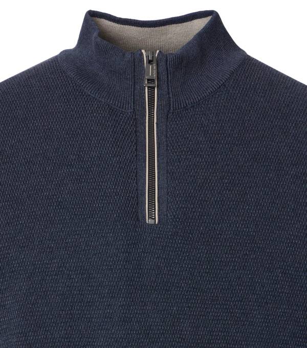 CASAMODA maglia cotone zip taglie forti uomo 454479