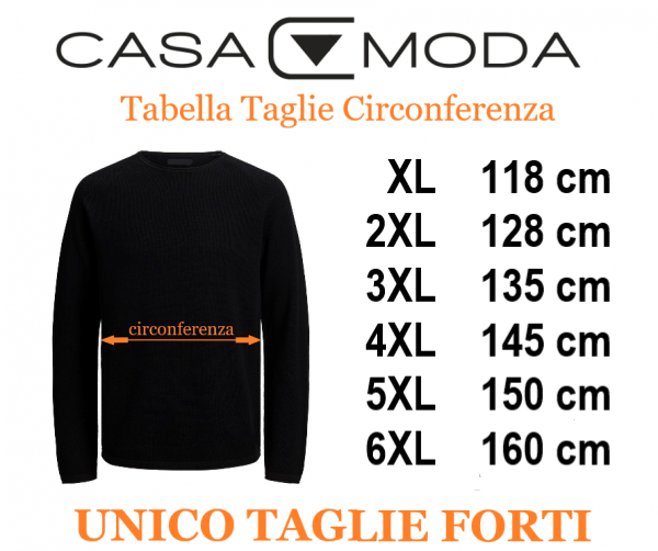 CASAMODA maglia cotone taglie forti uomo 454478