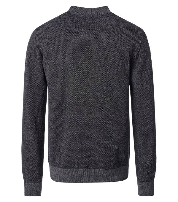 CASAMODA maglia cotone zip taglie forti uomo 454479