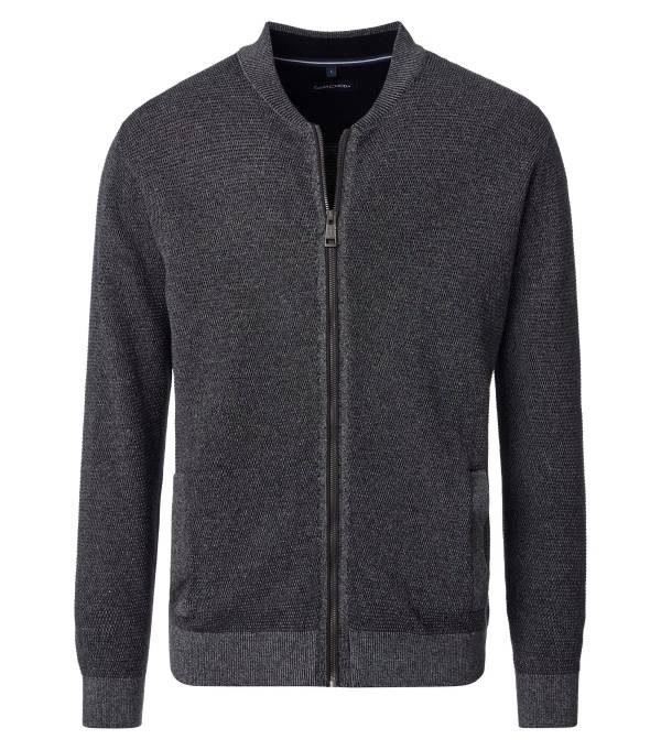 CASAMODA maglia cotone zip taglie forti uomo 454479