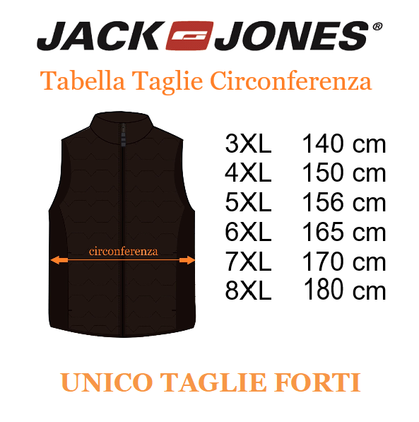 JACK\u0026JONES gilet taglie forti uomo 12194739 blu