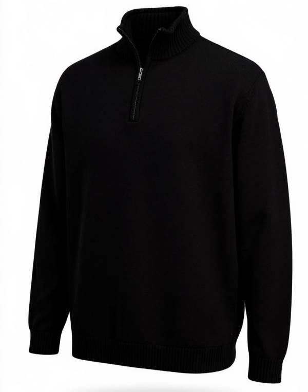 MAXFORT maglia mezza zip taglie forti uomo 6123