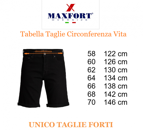 MAXFORT bermuda tasconi taglie forti uomo mimetico