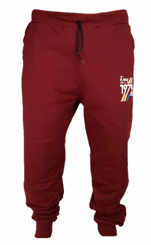 MAXFORT pantalone tuta taglie forti uomo 1510 bordò