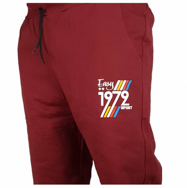 MAXFORT pantalone tuta taglie forti uomo 1510 bordò