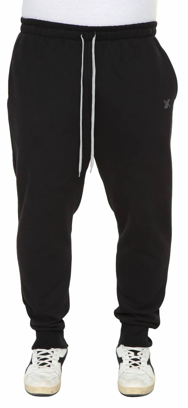MAXFORT pantalone tuta felpato mimetico taglie forti uomo 20262 nero
