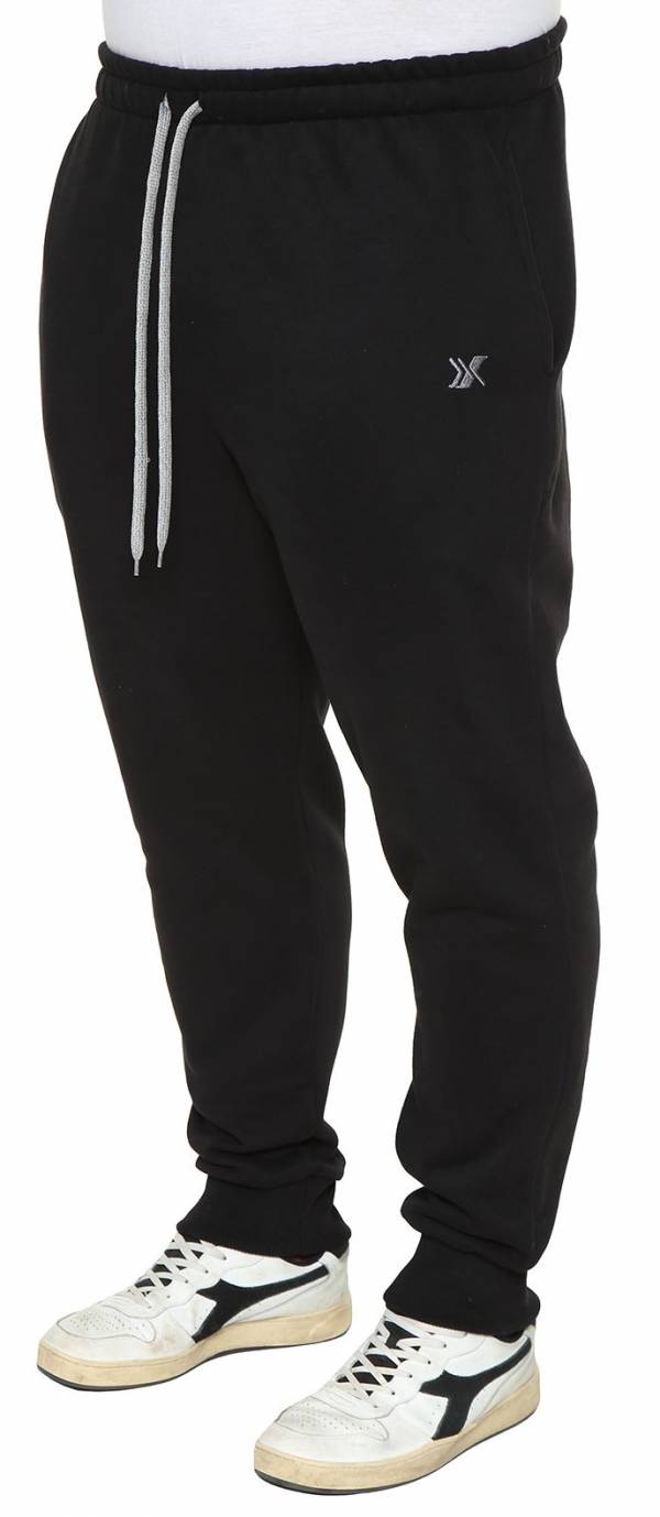MAXFORT pantalone tuta felpato mimetico taglie forti uomo 20262 nero